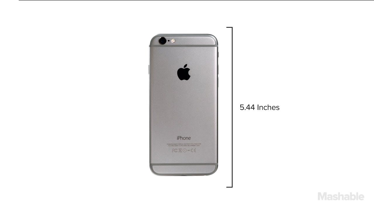 Iphone 6 And Iphone 6 Plus Design And Dimensions Mashable Youtube