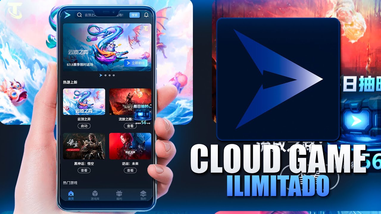 Saiu!!! NOVO CLOUD GAMING GRÁTIS, NOVO CLOUD GAME START COM TEMPO ...