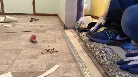 How To Install Carpet Transition Metal On Concrete Subfloor