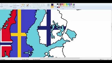 Europe-drawing Nordic countries flags #2