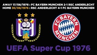 Classic : UEFA Super Cup 1976 | RSCA 4-1 FC Bayern München