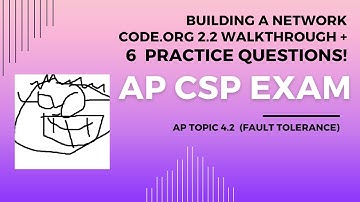 AP CSP Topic 4.2 - Building a Network.Code.org Unit 2.2 walkthrough. 6 practice AP CSP MCQs!