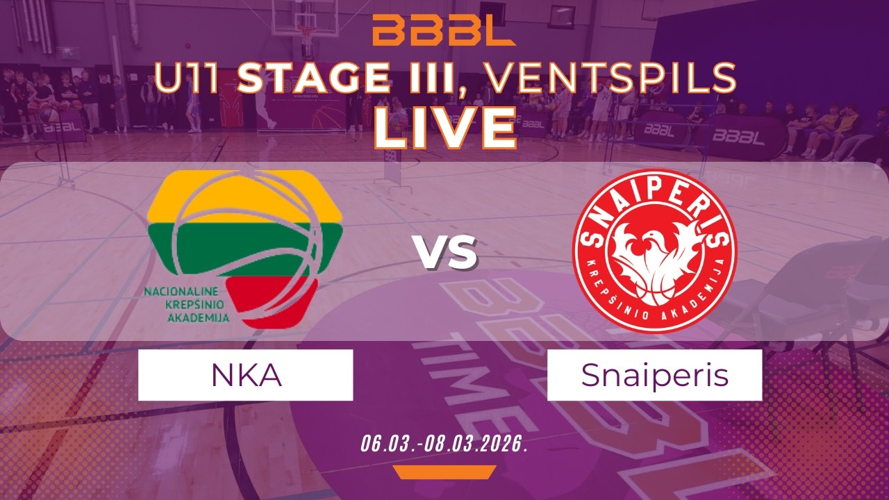 NKA Diktum 2015 vs KA Snaiperis 2015 | BBBL U11 | Stage III
