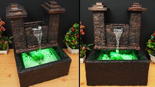 Amazing Antique Tabletop Water Fountain | DIY Awesome Waterfall Fountain | Beautiful Water Fountain