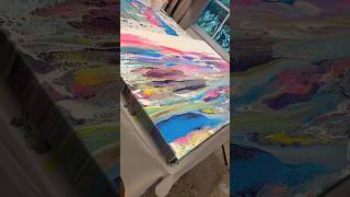 Acrylic pour and swipe #fluidart #fluidartwork #acrylicswipetecnique #acrylicswipe #pourart #art