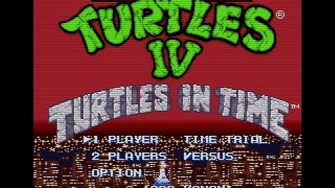Teenage Mutant Ninja Turtles IV: Turtles in Time - Super Nintendo (SNES) - HARD MODE -  Longplay
