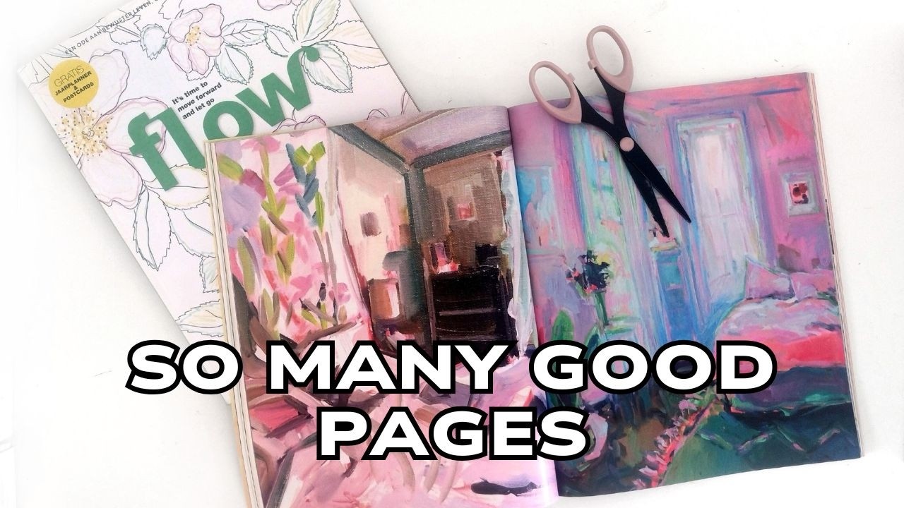 Flow Magazine Harvesting: What I Keep for Gluebooks and Junk Journals