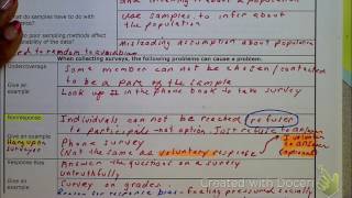 4.1  Undercoverage. Non response.  Wording Bias