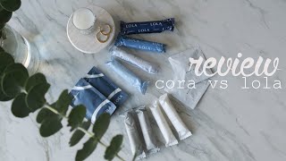 Period Product Review | Lola vs Cora