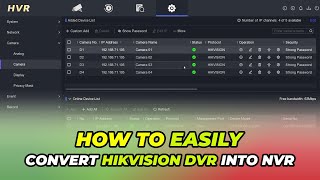 how to convert hikvision dvr into nvr