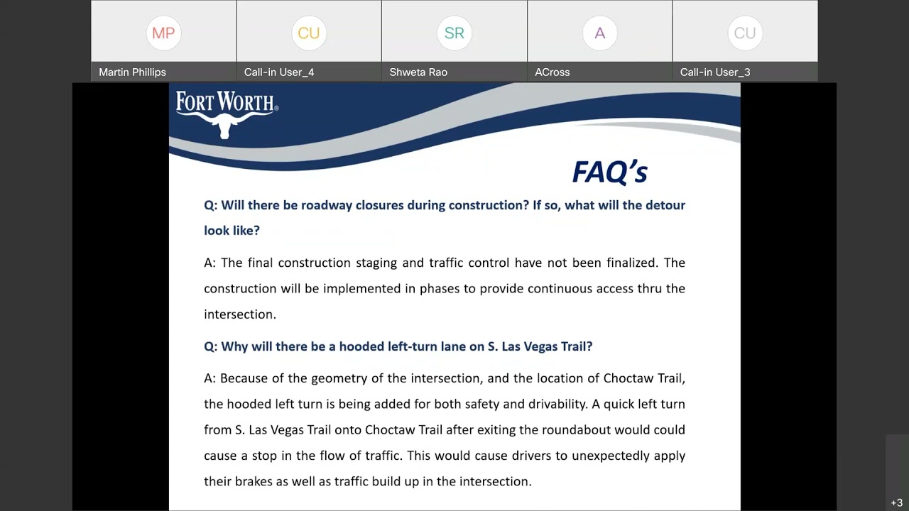 Community Meeting for Las Vegas Trail at  Normandale Street