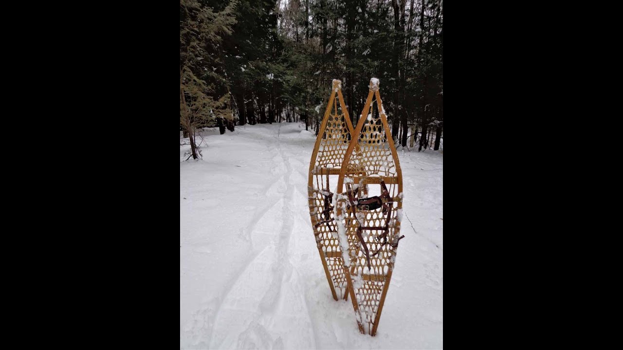 Traditional snowshoes YouTube