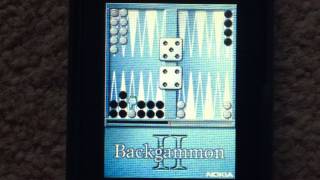 Backgammon II gameplay (Nokia 7100 Supernova)