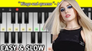 Kings and queens - Ava max | Perfect Piano Easy | Dual row screenshot 5