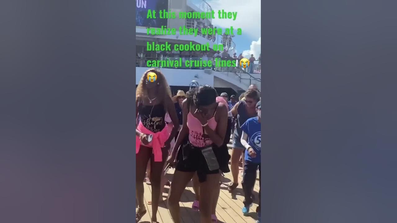 Carnival cruise lines had people at a black cookout 😭😭#carnival #shorts