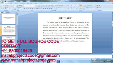 Image Processing-based Pothole Detecting System for Driving Environment