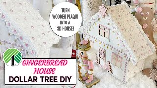 DOLLAR TREE DIY GINGERBREAD HOUSE!