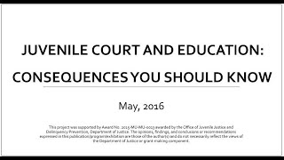 Juvenile Court and Education: Consequences You Should Know
