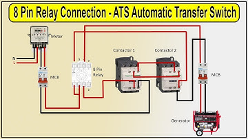 ATS Automatic Transfer Switch | 8 Pin Relay Connection | ats