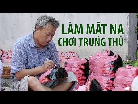 Video Cách làm MẶT NẠ GIẤY BỒI đi chơi trung thu - youtube