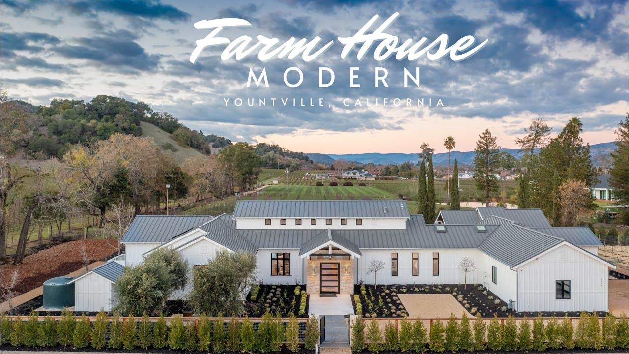 Yountville Modern Farmhouse Luxury Napa Valley Property for Sale Arthur Goodrich YouTube