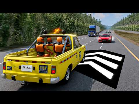 Instant 999 MPH Blast 💥 Which Semi Truck & Cars Survive the Farthest? | BeamNG.drive #8