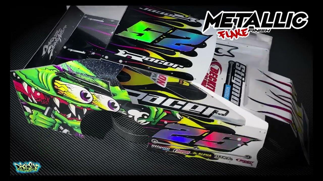 Mudboss body for Traxxas Slash Oval Dirt wrapped in a Darkside Studios