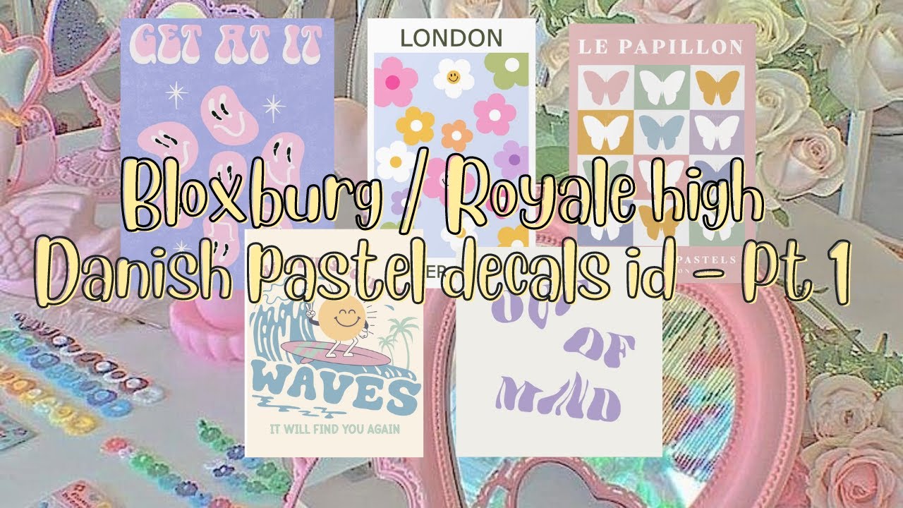 ROBLOX 🍡 Danish Pastel Decals id pt 1 🍡 YouTube