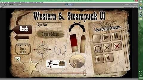 Western & Steampunk Unity GUI Skin