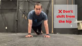 Planks with Side to Side Weight Shift