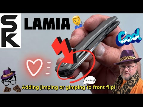 Rob’s mod of a knife bod… adding jimping or gimping (spell?) to my SPK Lamia knife… yes, it works!