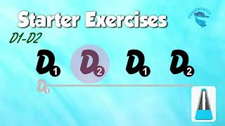 Fingerobics Violin Class Program - 2nd Finger Exercise in D String - with pauses
