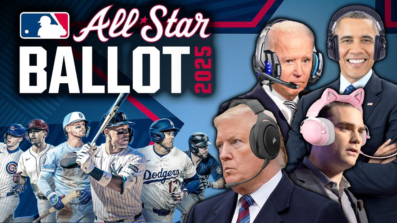 US Presidents Make Their 2025 MLB All-Star Game Ballot - YouTube