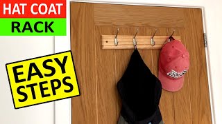 How to fit a Hat and Coat Hook Rack to a Door