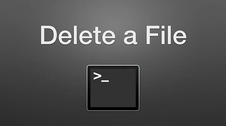 How to Delete a File with Terminal