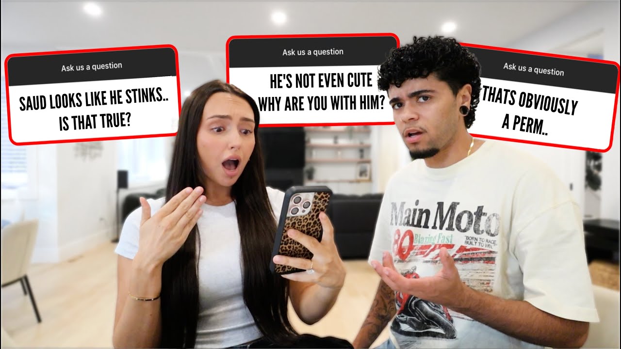 MAKING UP FAKE DISRESPECTFUL QUESTIONS TO ASK MY FIANCE PRANK!