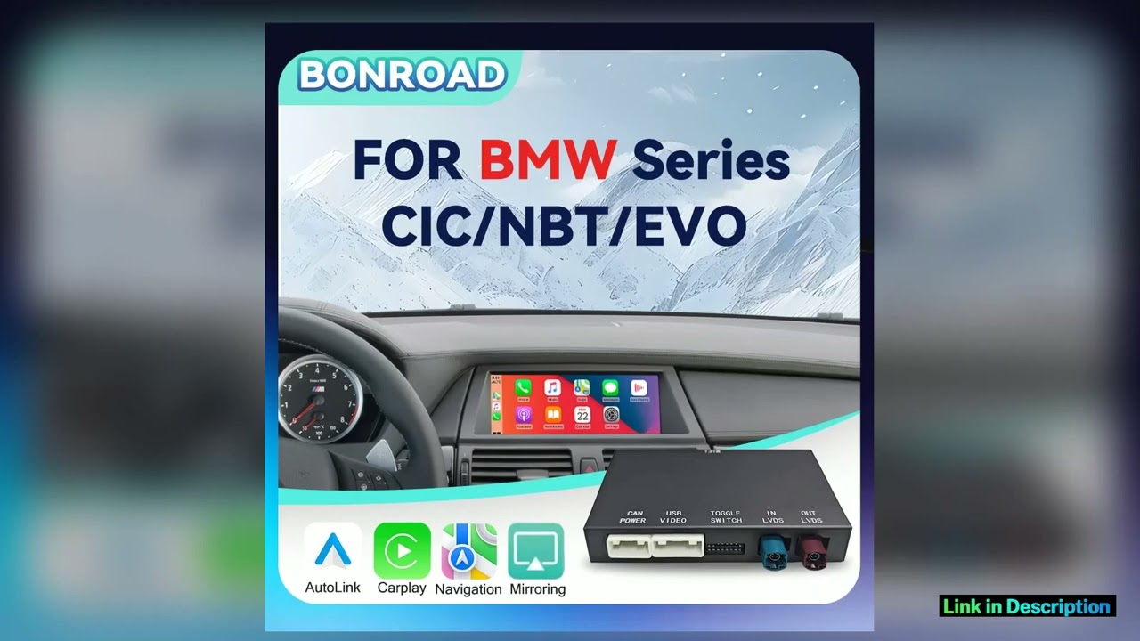 Wireless Carplay Android Auto For BMW 1 2 3 4 5 6 7 Series X1 X3 X4 X5 X6 MINI F56 F15 F16 F25 F26