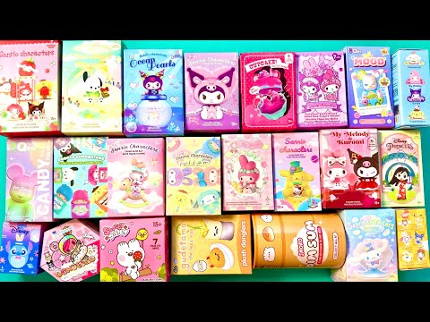 Unboxing 23 MYSTERY SURPRISE BOXES | ASMR Miniso Hello Kitty toys | NO Talking