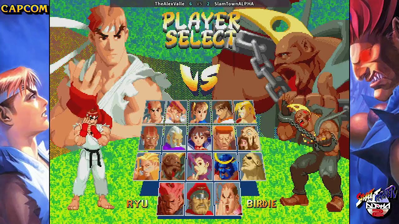 SFA2 Matches: Alex Valle (Ryu) vs SlamTownALPHA (Birdie)