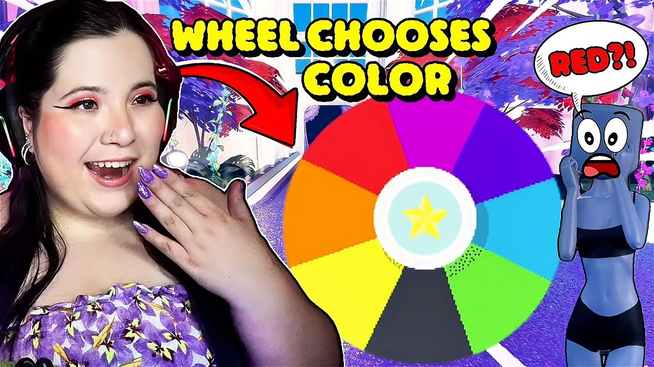 MYSTERY WHEEL Picks What COLOR I Wear In DRESS TO IMPRESS!