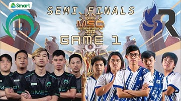 SMART OMEGA Vs RSG PH GAME 1 | SEMI FINALS LOWER BRACKET | MSC 2022 | [ENGLISH]