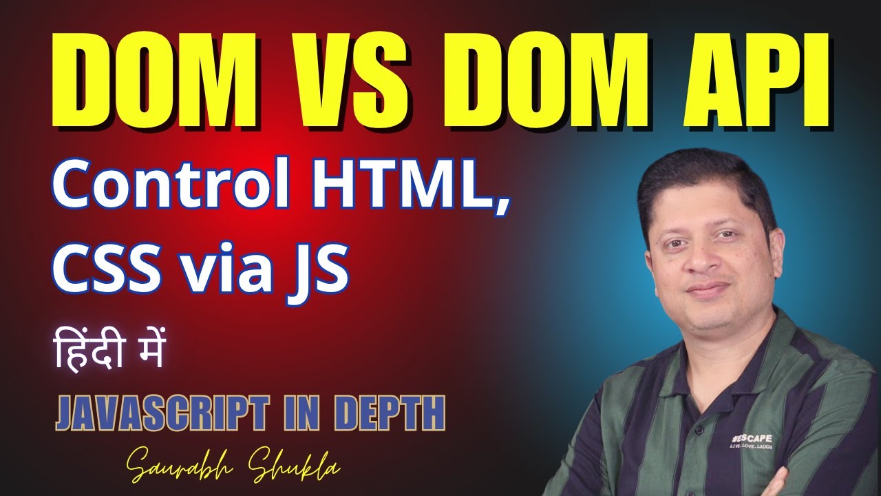 DOM vs DOM API | JavaScript in Depth - YouTube
