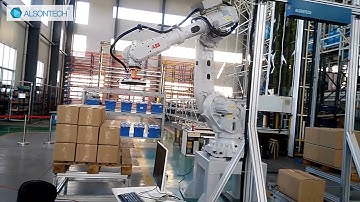 Carton Box Pick and Place from Conveyor Belt with ABB Robot and ALSONTECH 3D Vision