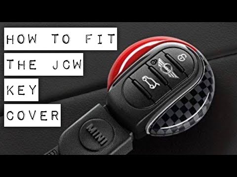 BMW MINI F56 How to fit a key fob cover and lanyard key ring JCW Cooper S One 2014-onwards