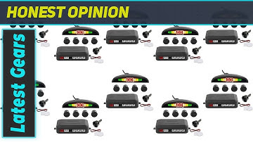 reviewZone Tech New 4 Parking Sensors LED Display Car Reverse Backup Radar System 10 Pack: Enhance