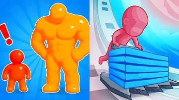 Tall Man Run VS Stack Colors MAX LEVELS UNLOCKED Gameplay Android,ios