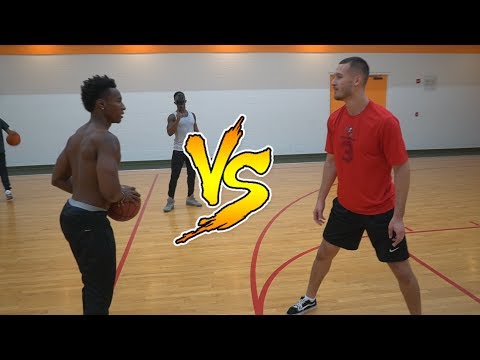 CHALLENGED BY DEESTROYING TO A 1V1 BASKETBALL GAME