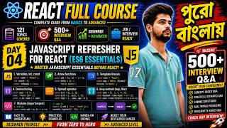 JavaScript for React JS in Bangla: Complete ES6 Essentials Guide || ES6 React Js