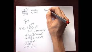 Example Problem: Work done by a spring force