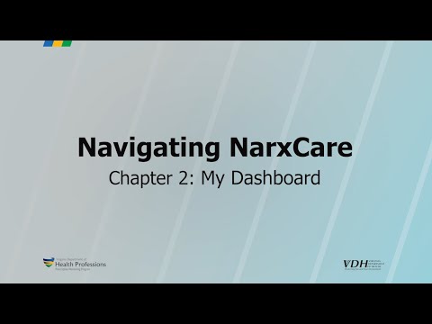 Navigating NarxCare - My Dashboard
